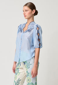 Once Was | Martinique Embroidered Top