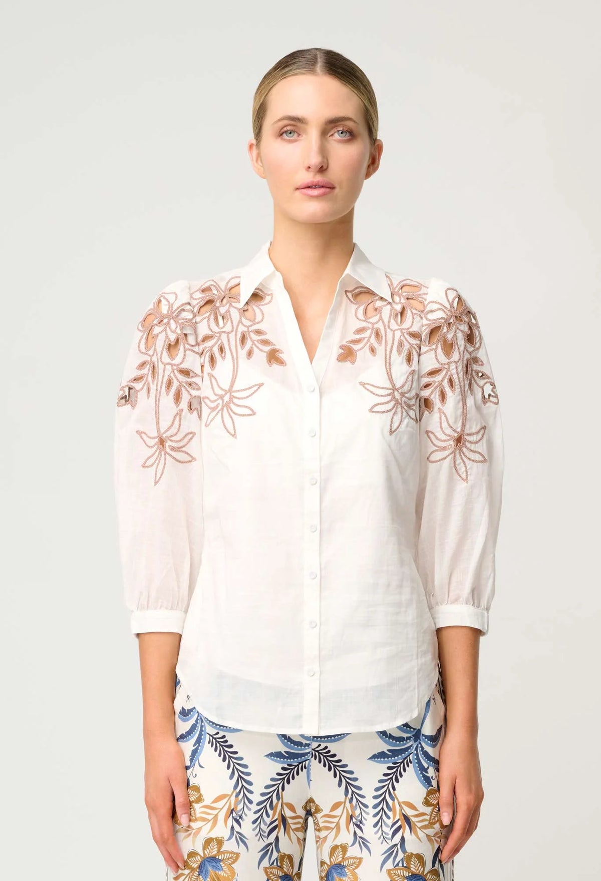 Once Was | Callisto Embroiderd Shirt