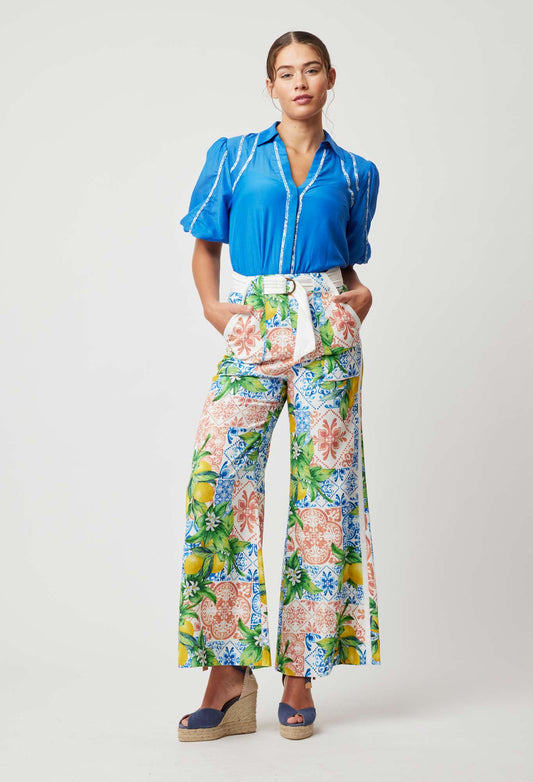 Pre Order // Once Was Grace Linen Pant | Limonata Print