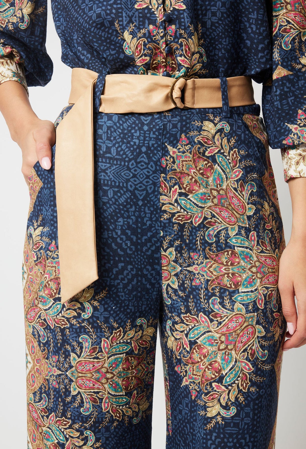 Once Was Imperial Wide Leg Pant | Oriental Print