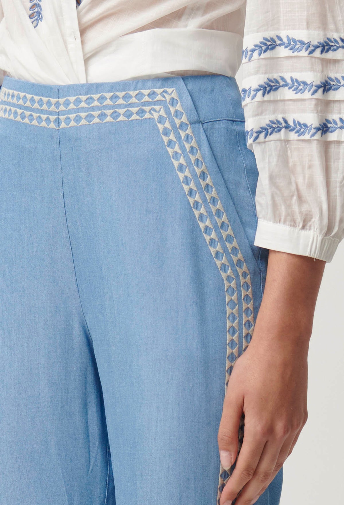 Once Was | Ophelia Embroidered Pant