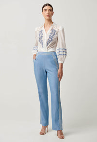 Once Was | Ophelia Embroidered Pant