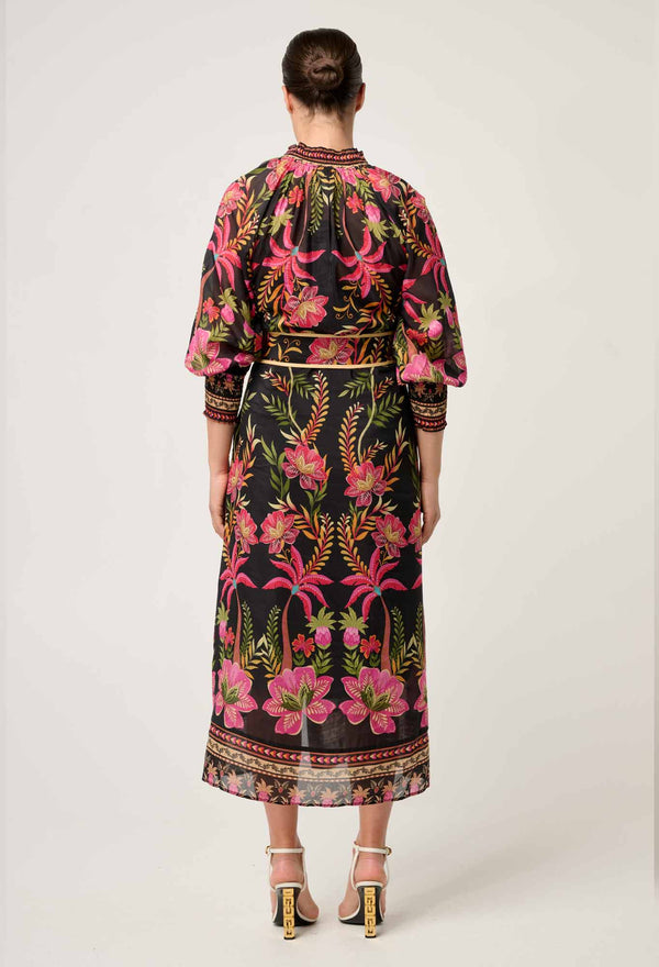 Once Was | Carmen Dress - Anthos Lotos