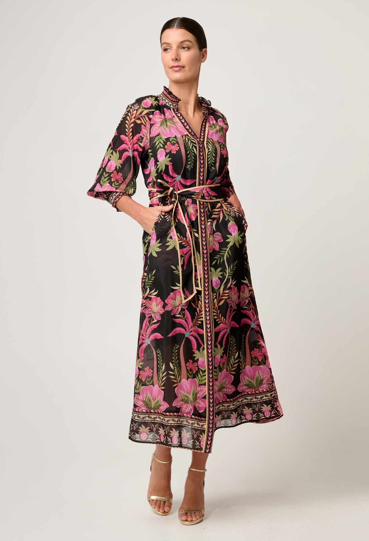 Once Was | Carmen Dress - Anthos Lotos