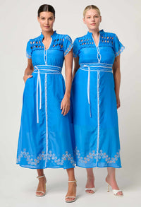 Once Was | Xanthia Dress - Blue Topaz