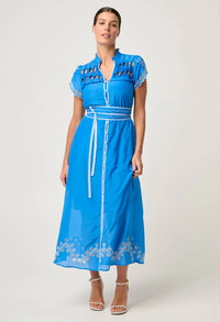 Once Was | Xanthia Dress - Blue Topaz