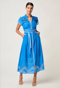 Once Was | Xanthia Dress - Blue Topaz