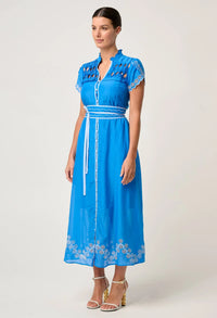 Once Was | Xanthia Dress - Blue Topaz