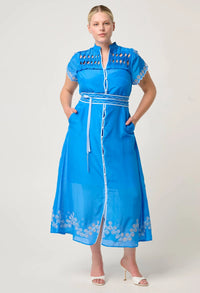 Once Was | Xanthia Dress - Blue Topaz