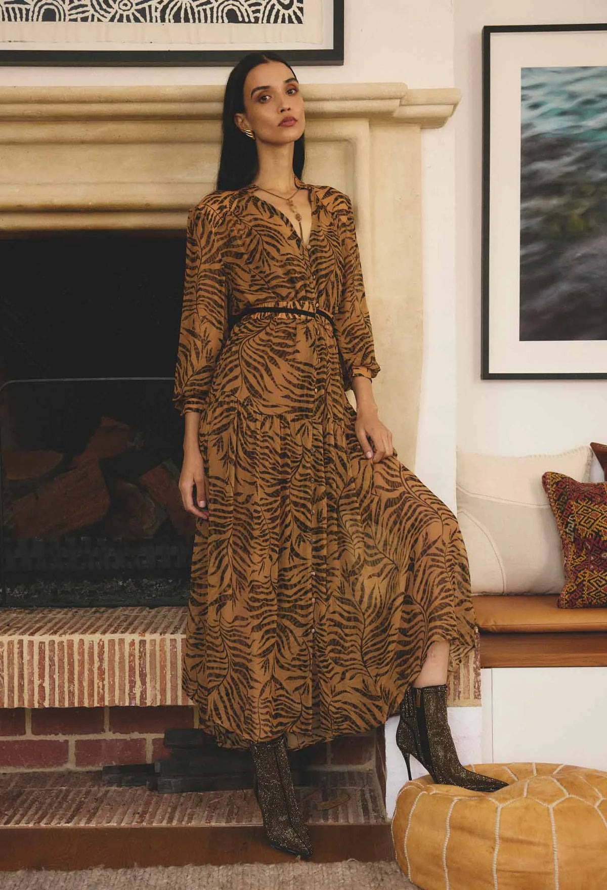 Once Was | Solene Midi Dress
