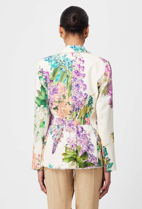 Once Was | Bahia Lace Trim Blazer