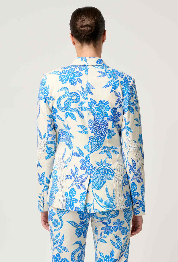 Once Was | Leandro Blazer - Azure Mosaic