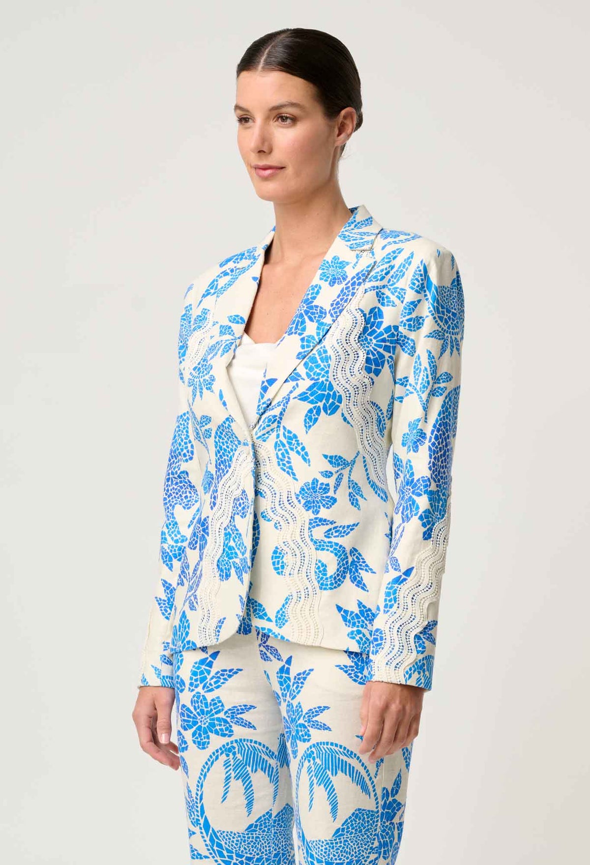 Once Was | Leandro Blazer - Azure Mosaic