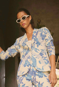 Once Was | Leandro Blazer - Azure Mosaic