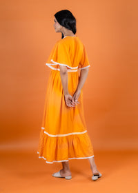 Anannasa Poppy Dress | Tangerine