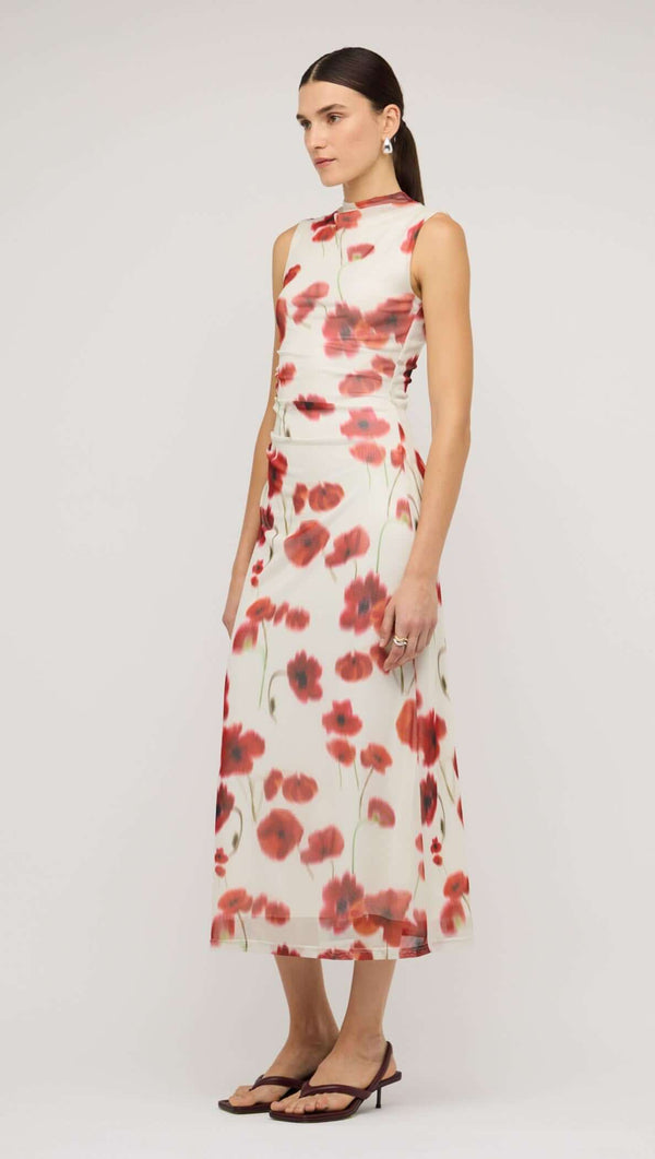 Staple the Label | Lumi Mesh Midi Dress