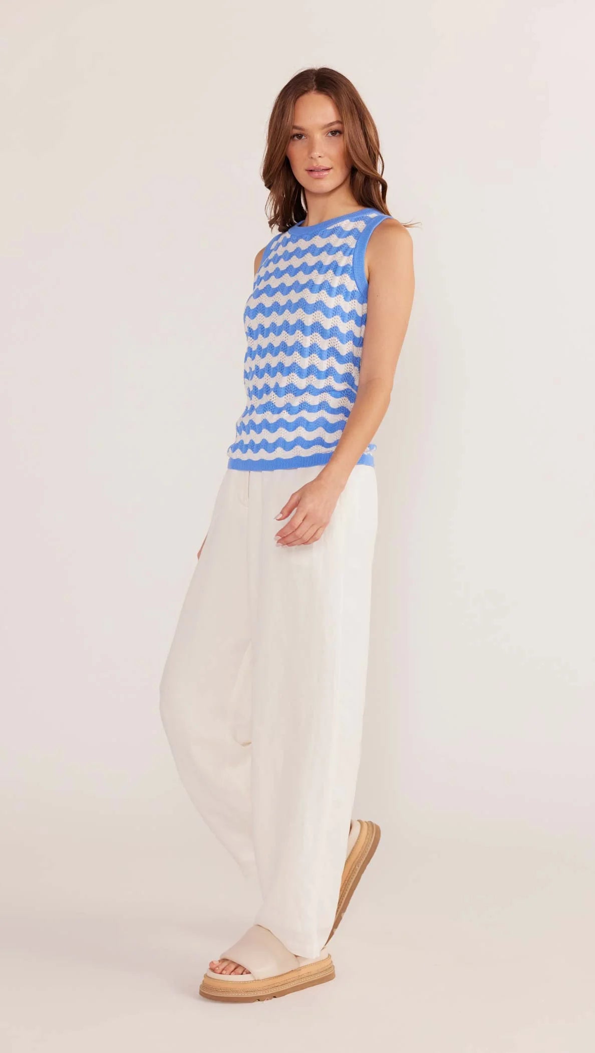 MINKPINK | Dina Stripe Knit Tank