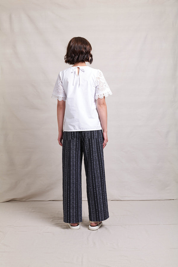 Neris Zig Zag Pant | Black Stripe