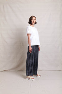 Neris Zig Zag Pant | Black Stripe