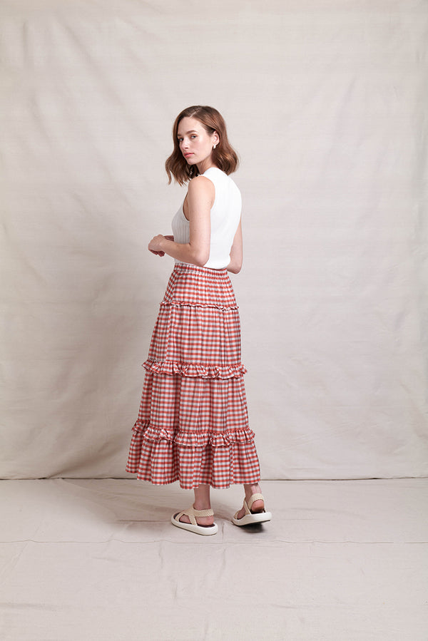 Neris Absolute Pitch Skirt | Clay Check