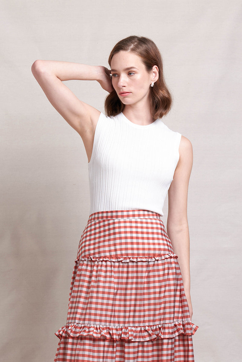 Neris Absolute Pitch Skirt | Clay Check