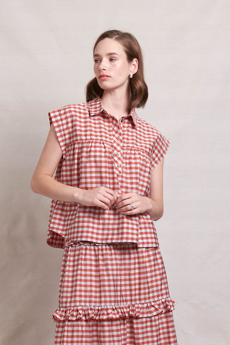 Neris Absolute Pitch Skirt | Clay Check