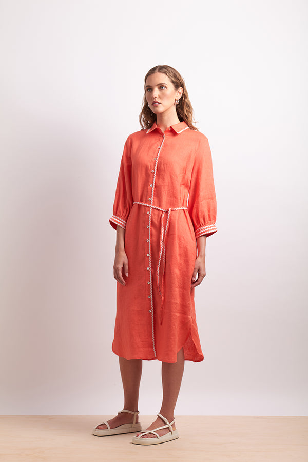 Neris | Ric Rac Shirt Dress