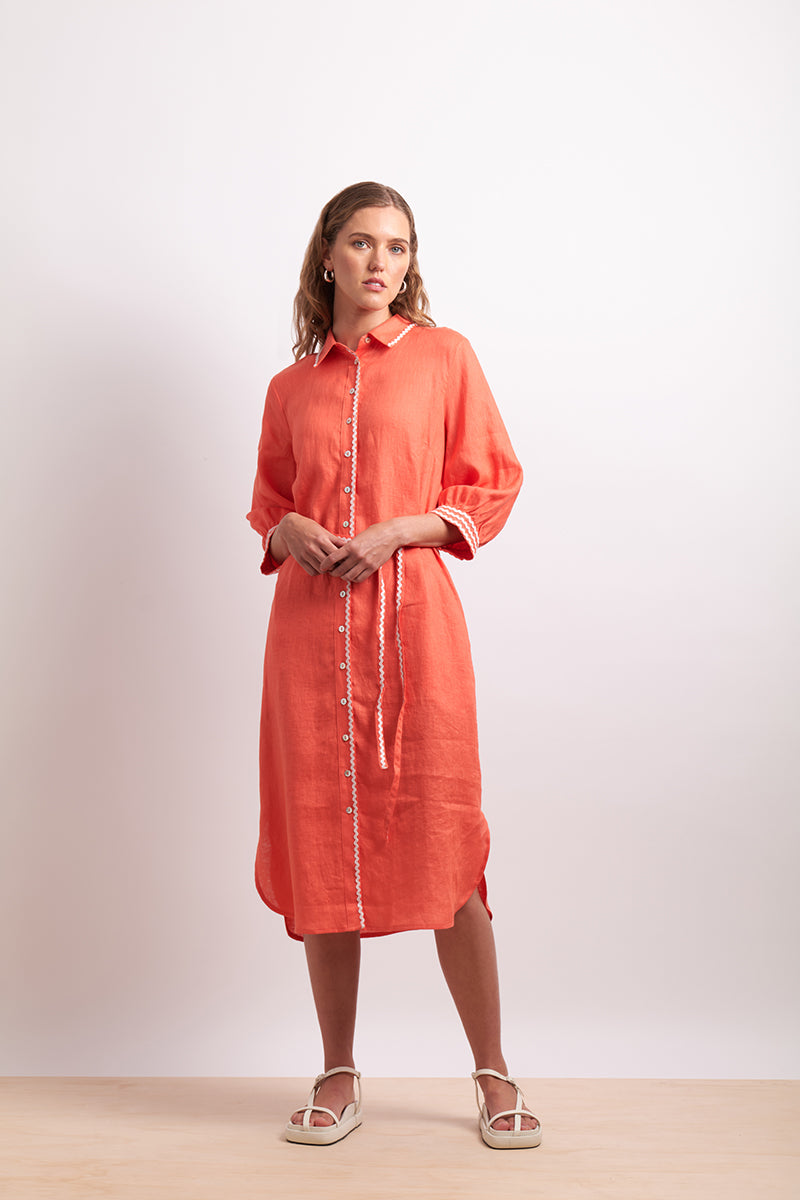 Neris | Ric Rac Shirt Dress