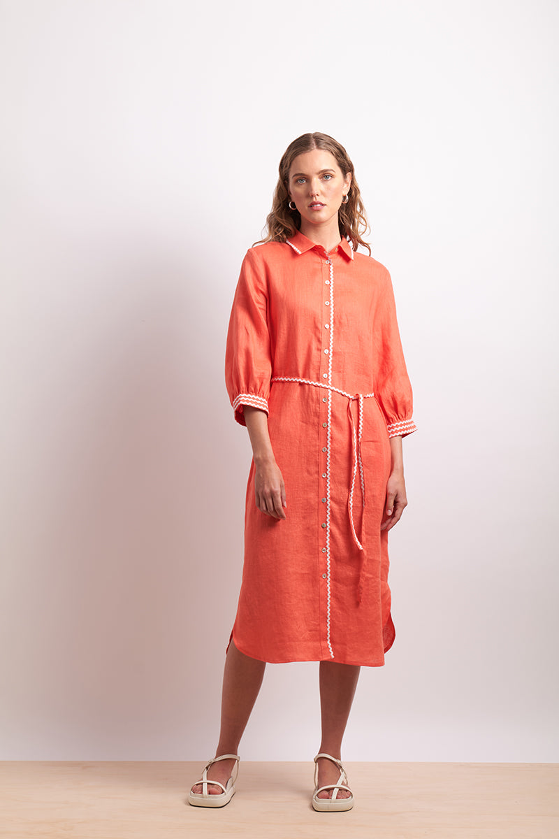 Neris | Ric Rac Shirt Dress