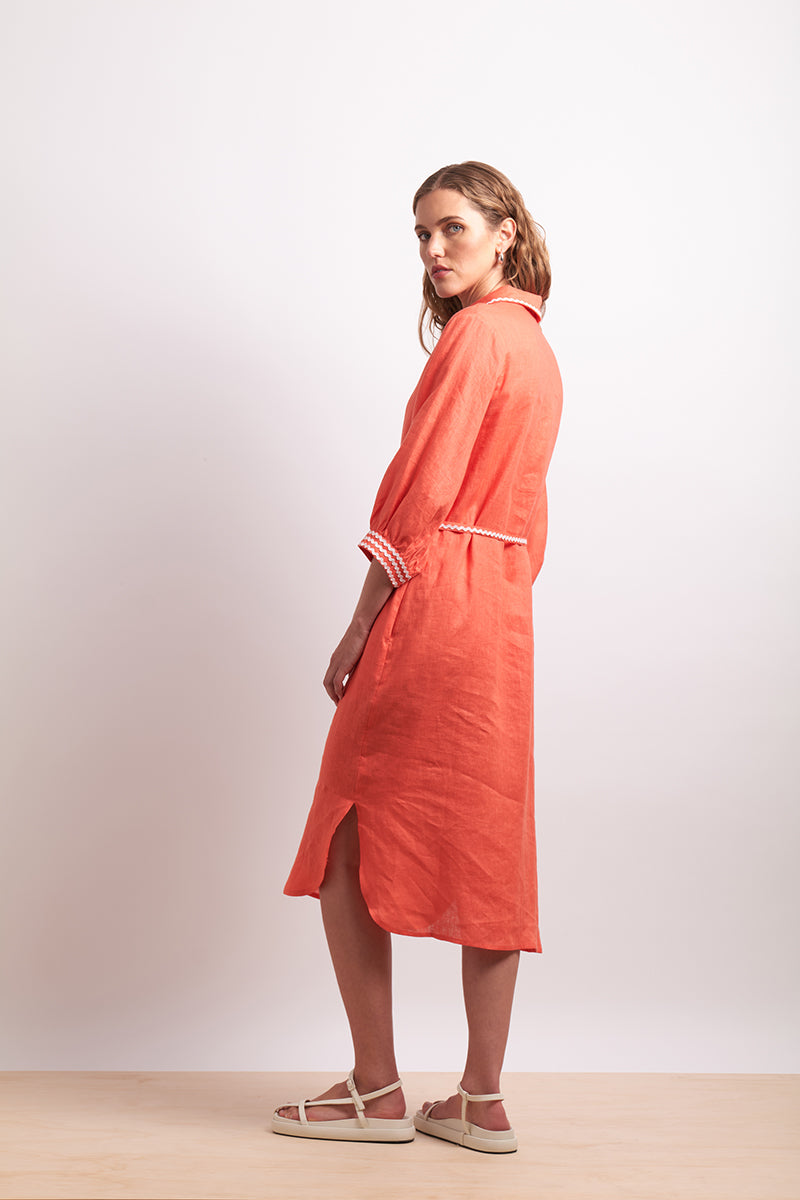 Neris | Ric Rac Shirt Dress