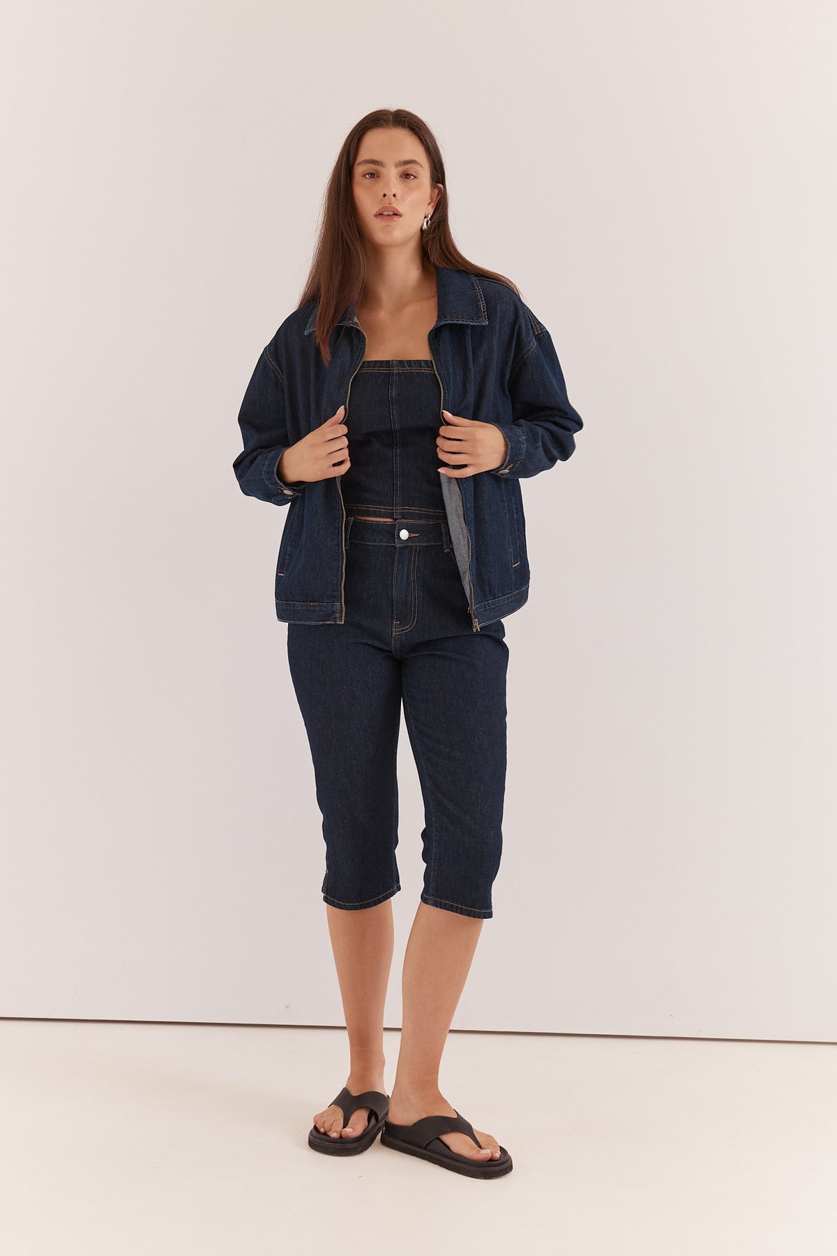 Sass | Kumi Zip Denim Jacket