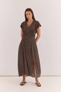Sass | Elba Ruched Waist Dress