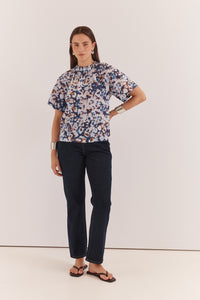 Sass | Anika Frill Neck Blouse