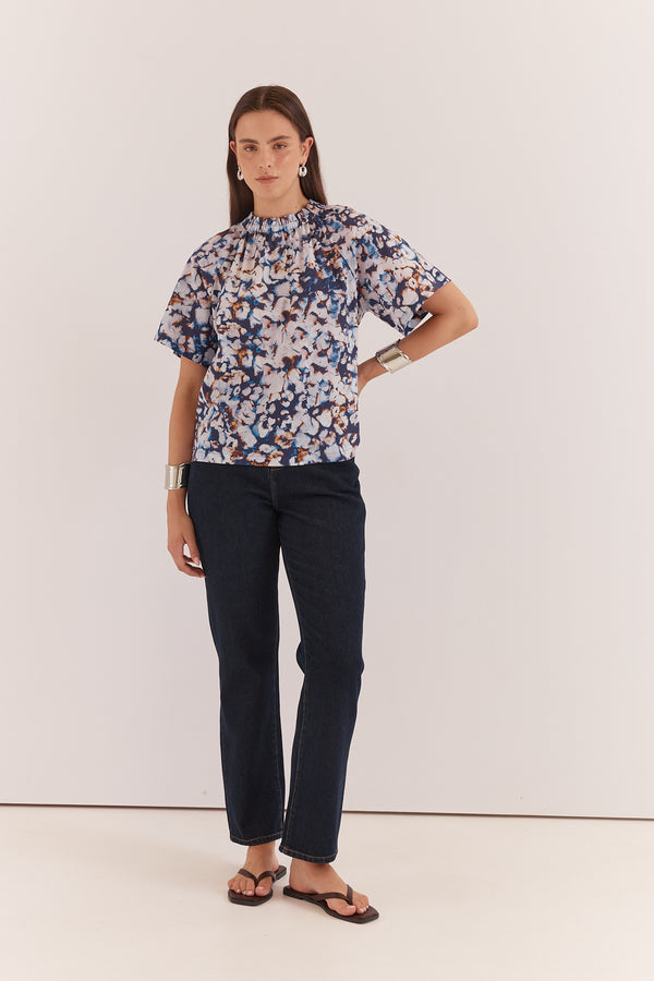 Sass | Anika Frill Neck Blouse