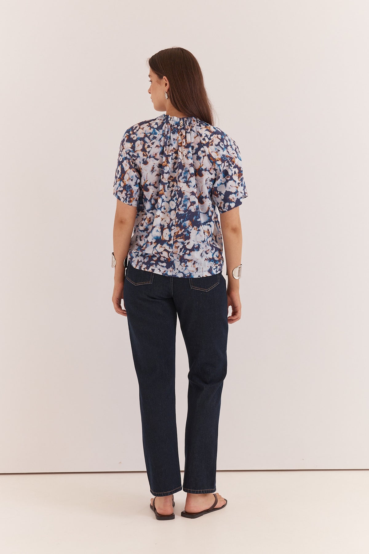 Sass | Anika Frill Neck Blouse