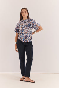 Sass | Anika Frill Neck Blouse