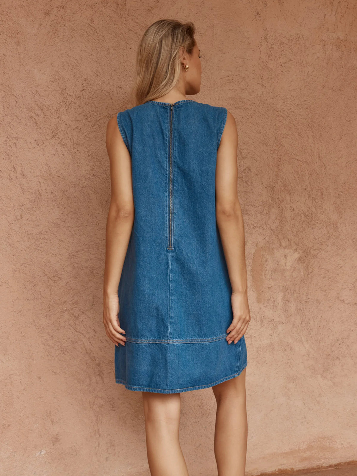 Sass | Hart Denim Shift Dress