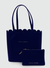 Stella + Gemma Tote Scallop Bag  | Navy