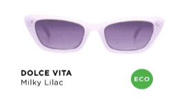 Reality Dolce Vita Sunglasses | Milky Lilac