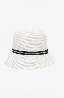 Antler Dome Hat | White Rhinestone