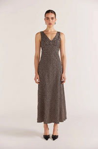 Staple The Label Lexi Bias Midi Dress | Geometric