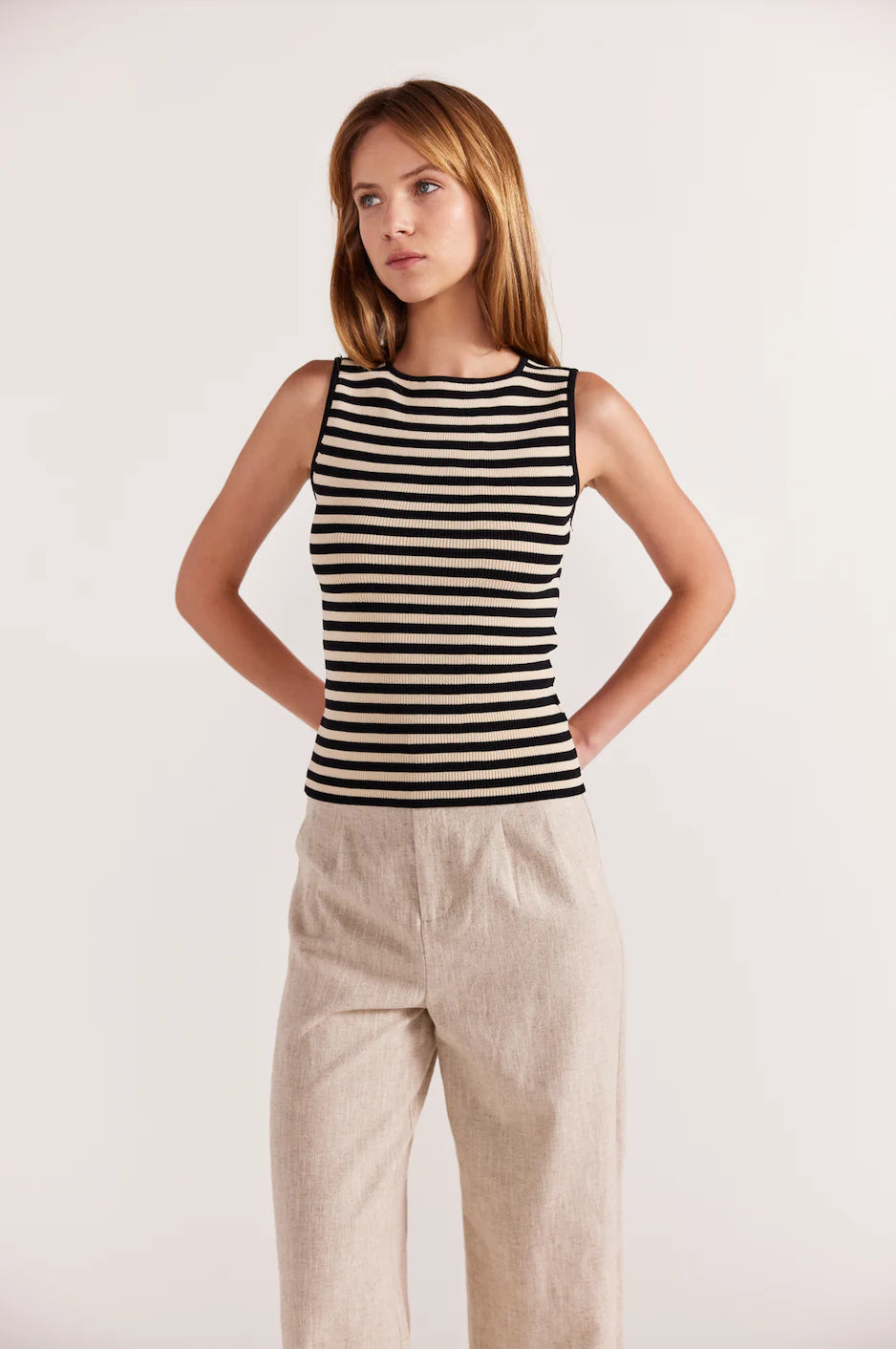 Staple the Label | Mia Stripe Knit Tank