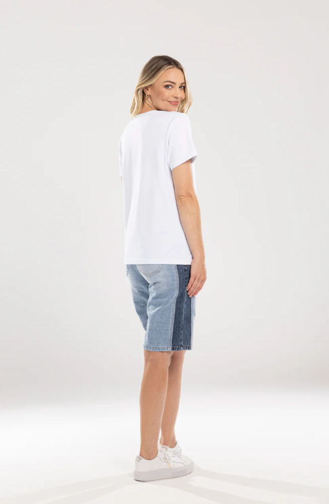 Mi Moso | Double Denim Short