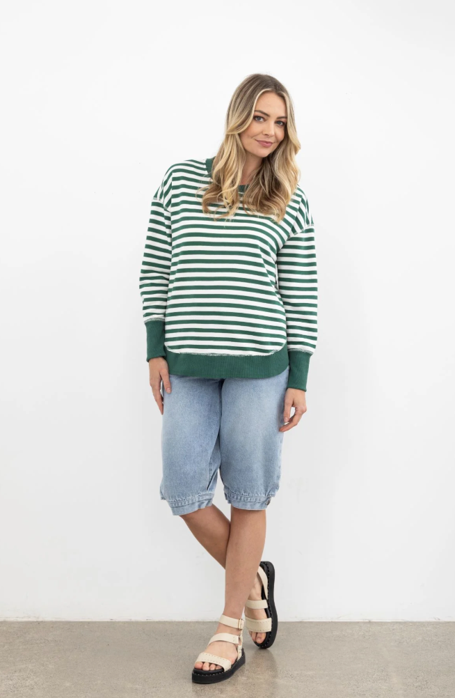 Mi Moso | Stripe Sweat