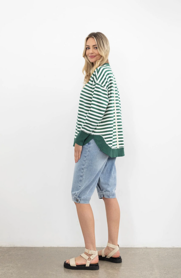 Mi Moso | Stripe Sweat