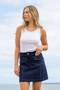 Honey Denim | Sloane Denim Mini Skirt