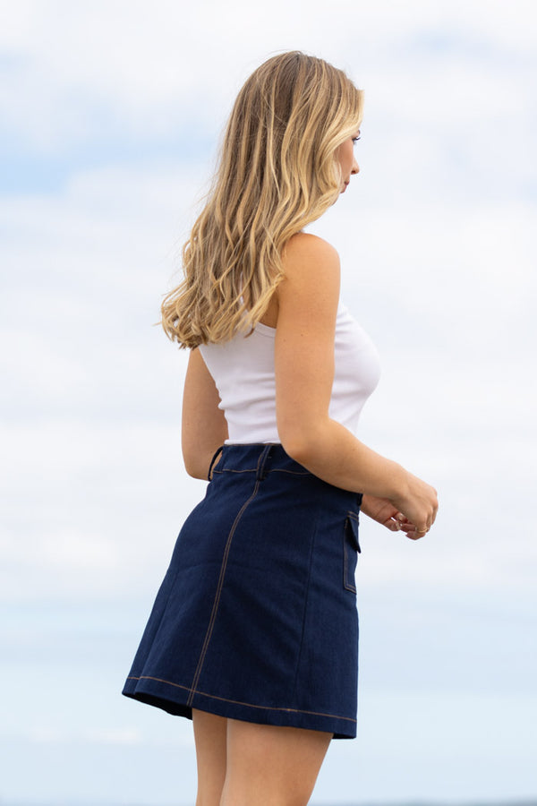 Honey Denim | Sloane Denim Mini Skirt