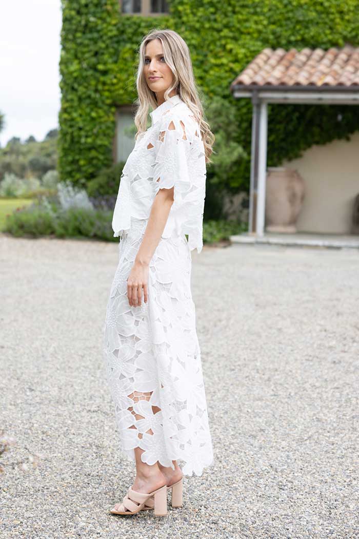 The Bay | Crete Embroidered Skirt