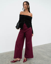 White Closet | Wine Pants