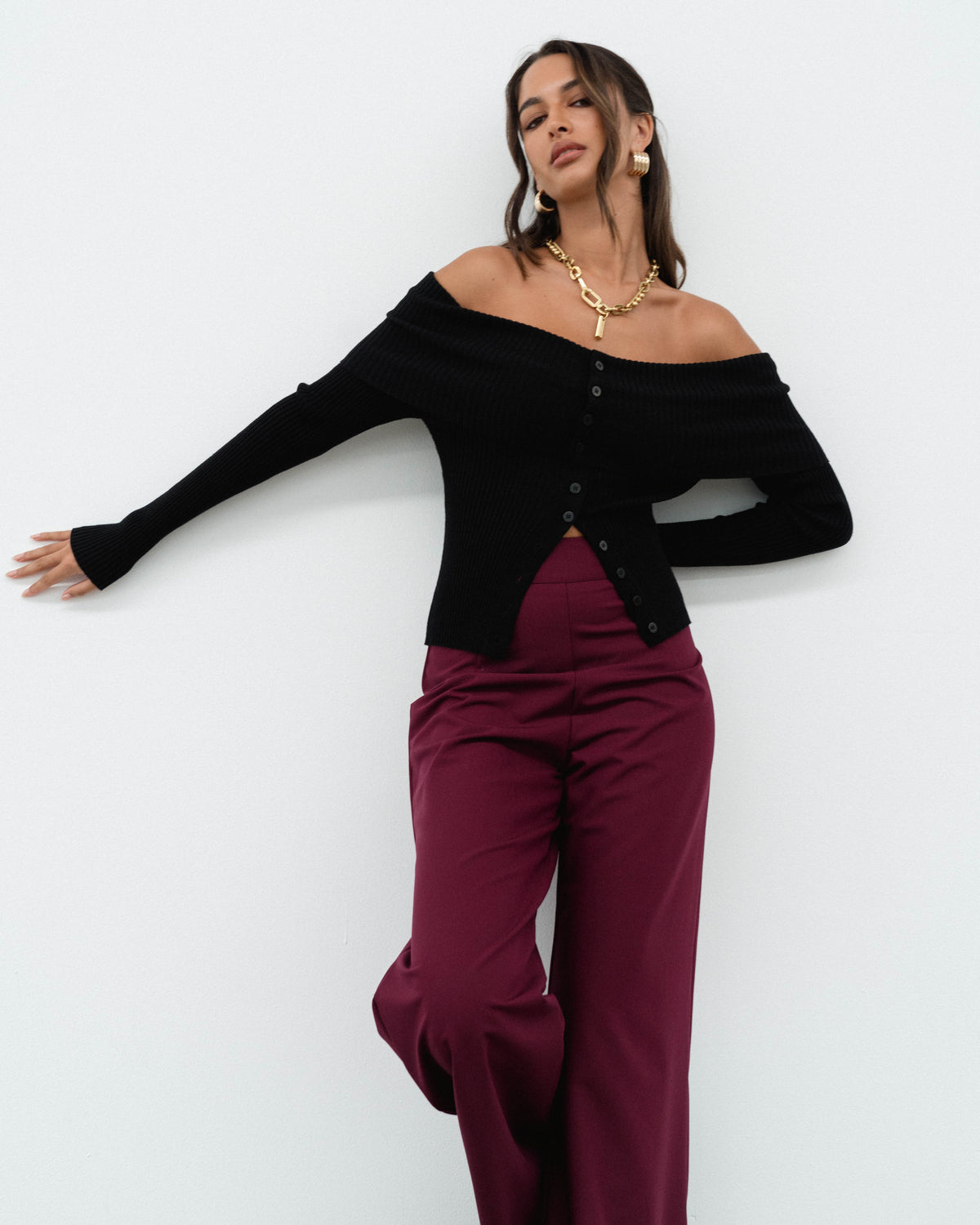 White Closet | Wine Pants